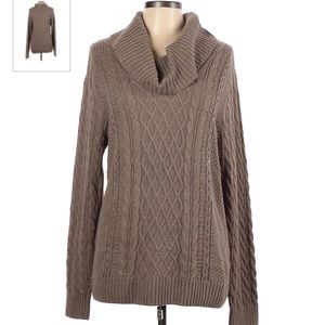 Jeanne Pierre XL biege knitted design sweater